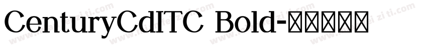 CenturyCdITC Bold字体转换